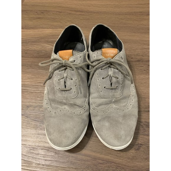 Cole Haan Womens Size 9B Gray #W05167 Wingtip Oxford Shoes - Picture 2 of 9
